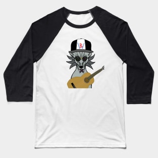 BussyWolves cool gray wolf guitarist Baseball T-Shirt